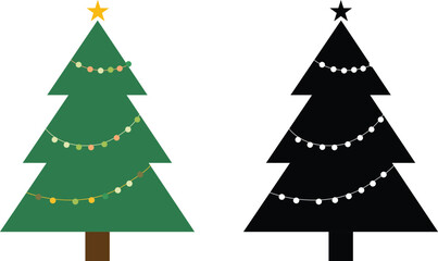 unique Christmas tree icon