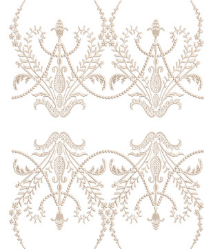 New art work Neck line shirt motif bunch lace border Embroidery Design Pattern Patch floral ornament textile ethnic flowers and leafs plants colur full design seleves and patti Embroidery design
