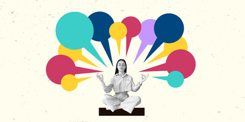 Modern Art Collage. Contemporary Artwork. Creative Design. Business Concept. Information Technology. Poster Banner Flyer Background. Job Work Man.