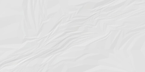 Obraz premium abstract white and gray parchment wrapping crumpled paper texture. creased page wrinkle retro rough distressed damage paper texture background.