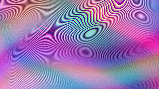 Colorful Seamless Fluid Art Abstract Background. animation. Loop animation. Moire effect and pink color