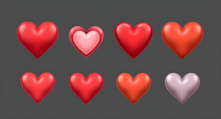 realistic anatomical hearts set, anatomical heart illustration realistic pack, realistic human heart graphic elements, anatomical heart vector set realistic, detailed realistic heart anatomy collectio