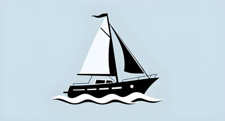 sailing boat icon, sailboat sea icon, yacht ocean icon, boat on water vector, sailing ship icon, sailboat illustration, nautical boat icon, sea travel icon, marine boat symbol, sailboat outline icon, 