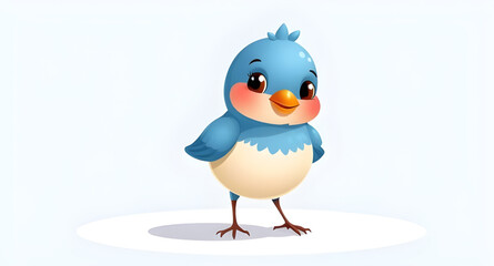 bluebirdie, cartoonanimal, funcharacter, cuteillustration, kidsclipart, babycartoon, smilingface, joyfulbird, flyingpose, openwings, feathertexture, natureillustration, wildlifevector, springseason, s