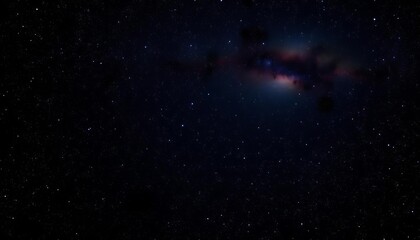 Fototapeta premium Vast, inky black canvas sprinkled with countless shimmering stars, distant nebulae glow faintly, nature, vastness