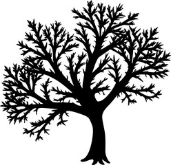 Obraz premium vector tree silhouette