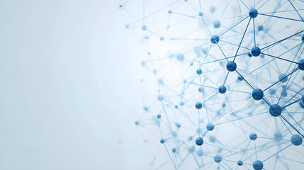 Clean Abstract Geometric Connection Visualization Background