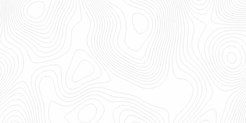 White topography topology vector white background fresh contour map texture. white seamless pattern Abstract background with a wave Topography and geography map grid abstract backdrop. © Mr Jishana