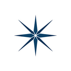 Obraz premium Blue Starburst Icon with Transparent Background for Modern Design Elements