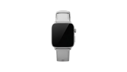 Modern smartwatch with sleek design and blank screen