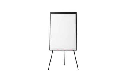 Blank whiteboard on stand
