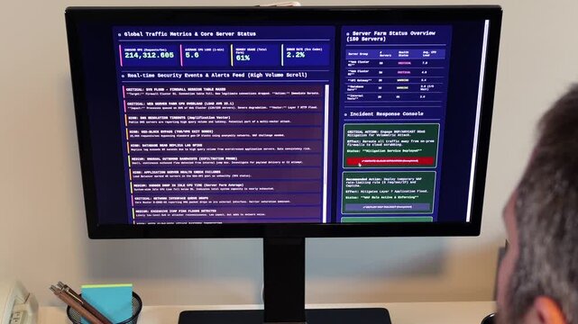 SEIM - Security Information and Event Management Software Alerts Cybersecurity Engineer of Potential DDOS - Distributed Denial of Service Attack
