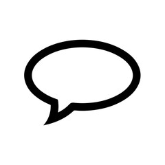 Speaking Icon: A simple, elegant speech bubble icon.