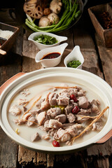 Casserole-style thick soup with nourishing mutton