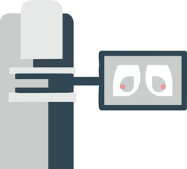 Medical Mammogram Machine Illustration