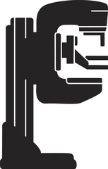 Medical Mammogram Machine Illustration