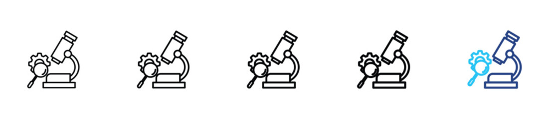 SEO icon set outline vector concept illustrations