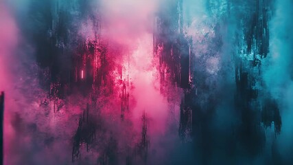 Abstract glitch art background creating a digital texture - Powered by Adobe