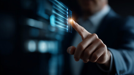 Unlocking data visualization concept information access display security breach representation encryption compromise scenario digital key system defocused technological