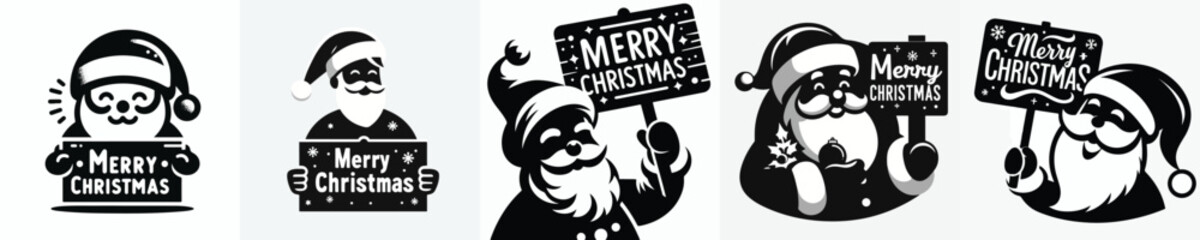 vector silhouette of a grandfather holding a 