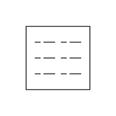 Minimalist Black Dashes Grid Pattern, Modern Design, Geometric Art