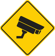Surveillance Camera Security Warning Sign