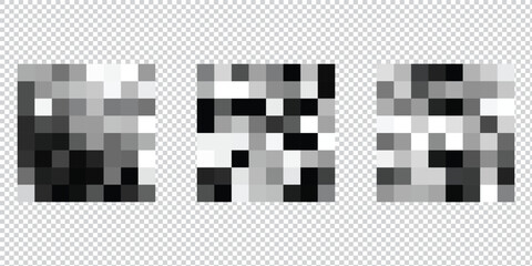 pixelated effect of censorship.  Adult and sensitive content with a blurred pixel effect. Censorship mosaic sign with blurred pixels