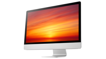 Blank digital flat screen LED or LCD technology computer monitor display