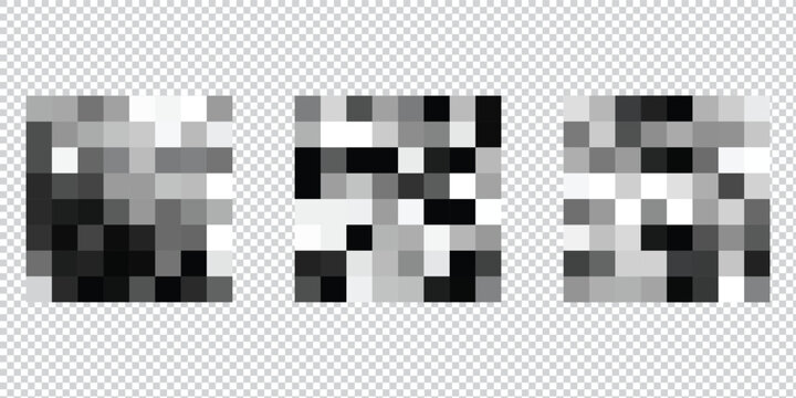 pixelated effect of censorship.  Adult and sensitive content with a blurred pixel effect. Censorship mosaic sign with blurred pixels