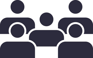 Group of people icon representing social network team