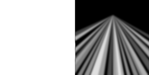 Black and White Abstract Radial Light Beam Effect on Dark Background