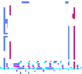 Digital pixel art abstract background with glitch effect