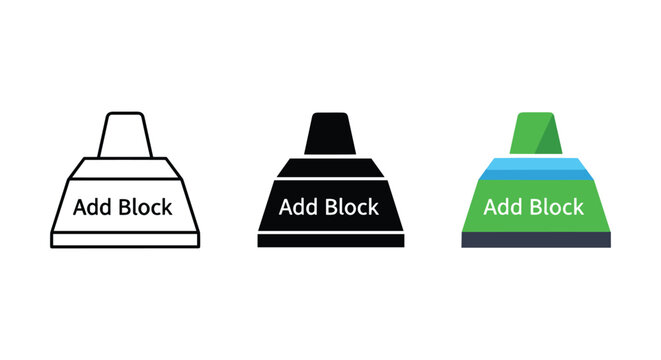 Add block icon sign vector symbol illustration concept for stopping advertisements or content restriction.