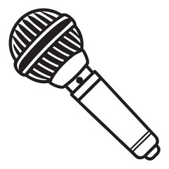 Microphone Vector Icon Illustration