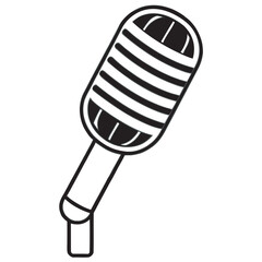 Microphone Vector Icon Illustration