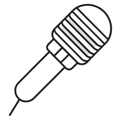 Microphone Vector Icon Illustration
