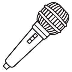 Microphone Vector Icon Illustration