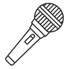 Microphone Vector Icon Illustration