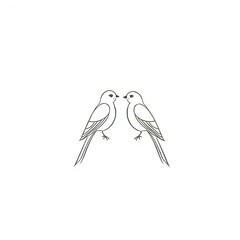 illustration of a couple of birds