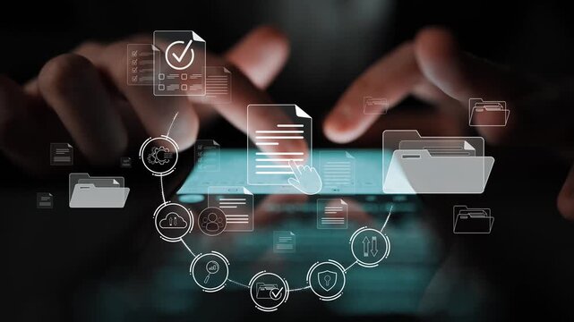 Document management system for secure file storage, organized access, and efficient digital workflow including verification, upload, analytics, and approval process Marrow