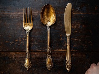 Vintage Golden Tableware Showdown