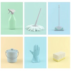 cleaning products and tools