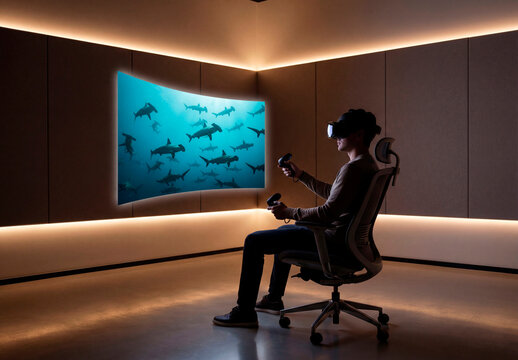Virtual Reality Gaming Mockup