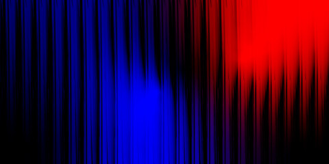 Vibrant blue and red abstract background with vertical lines