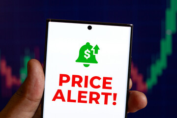  Price Alert Notification Smartphone Screen