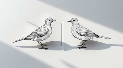 illustration of a couple of birds