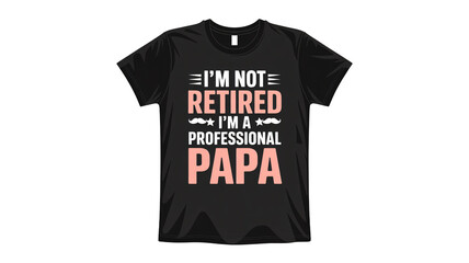 Stylish papa T-shirt design for Father's Day gifting and family celebrations, a perfect way to honor dad with unique apparel