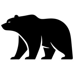 silhouette of bear