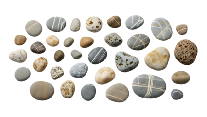 Collection of smooth, polished stones