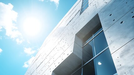 High-rise glass skyscraper buildings reflection in windows of an urban downtown city business office architecture tower facade exterior structure under the sky